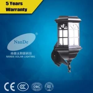 Ce, RoHS, CQC IP65 Outdoor Solar Wall Light with 3W LED Light