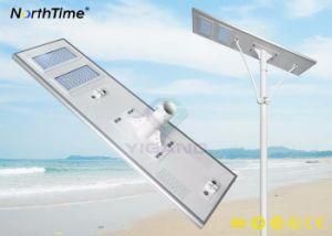 120W Automatic Light Time Control Solar Panel LED Street Light