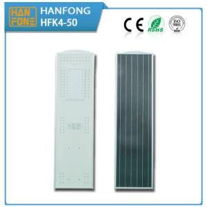 Outdoor Motion Sensor Integrated LED Solar Street Garden Light (HFK4-50)