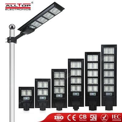 Alltop New Design Aluminum Outdoor IP65 Waterproof All in One LED Solar Street Light