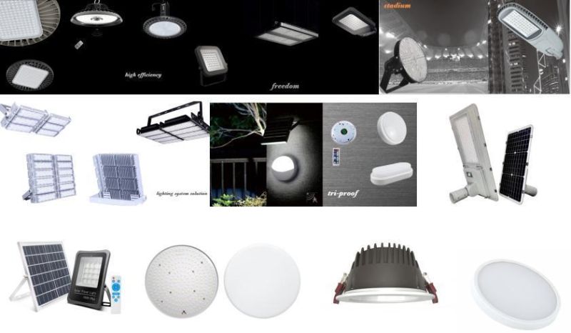 Warehouse High Bay LED Lights Commercial Ceiling Lights Explosion Proof LED Excellent Aluminum Material RGB Tubes Tunnel Lights DC12V All-in-One LED Solar Light