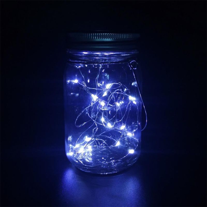 Fairy Tale Retro Christmas Simulation Star Firefly LED Copper Wire Fairy Light String Solar