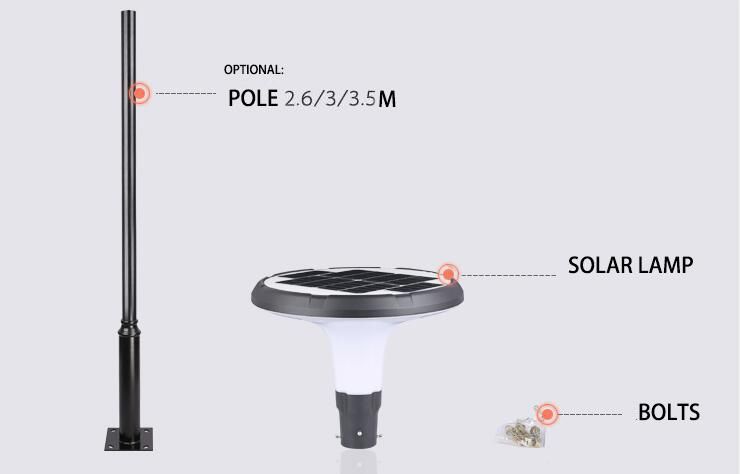 Warm White Solar LED Light for Parking 20W 30W Solar Plaza Light Garden Light