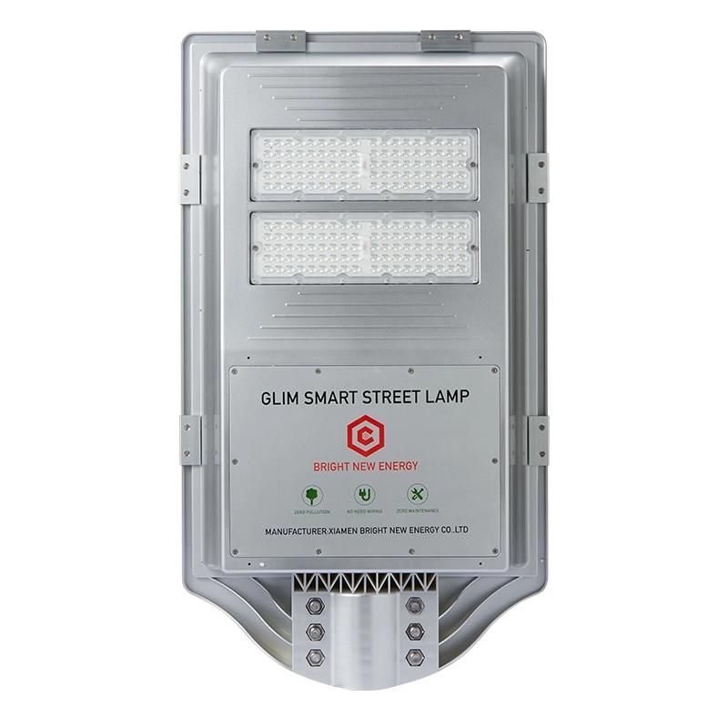 420W Top Brightness Integrated Solar Street Lights, Solar Panel LED Intelligent Controller and Lithium Battery All in One Easy to Install Road Lights