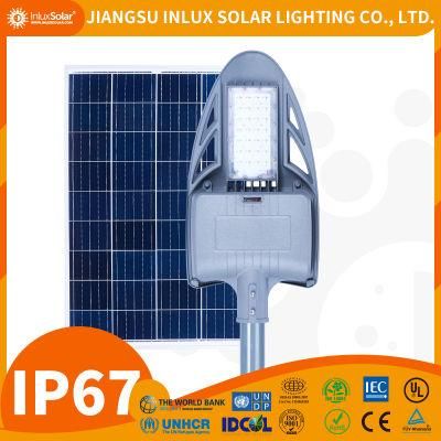 Top Quality 5 Years Warranty 2 in 1 Solar Street Light with Lithium Battery Integrated in Lamp Fixture