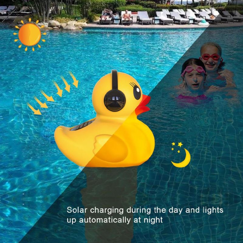 Big Swan Flamingo Duck Garden Solar Power Inflatable Decoration Light Swimming Pool LED Flashing Light