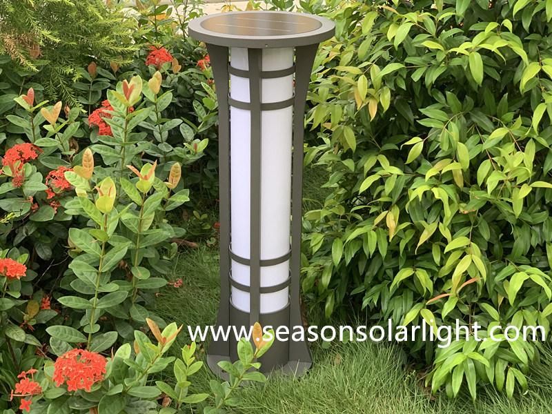 Bright Energy Saving Lamp LED Outdoor 5W Solar LED Garden Bollard Light for Border Driveway Pathway Walkway Lighting