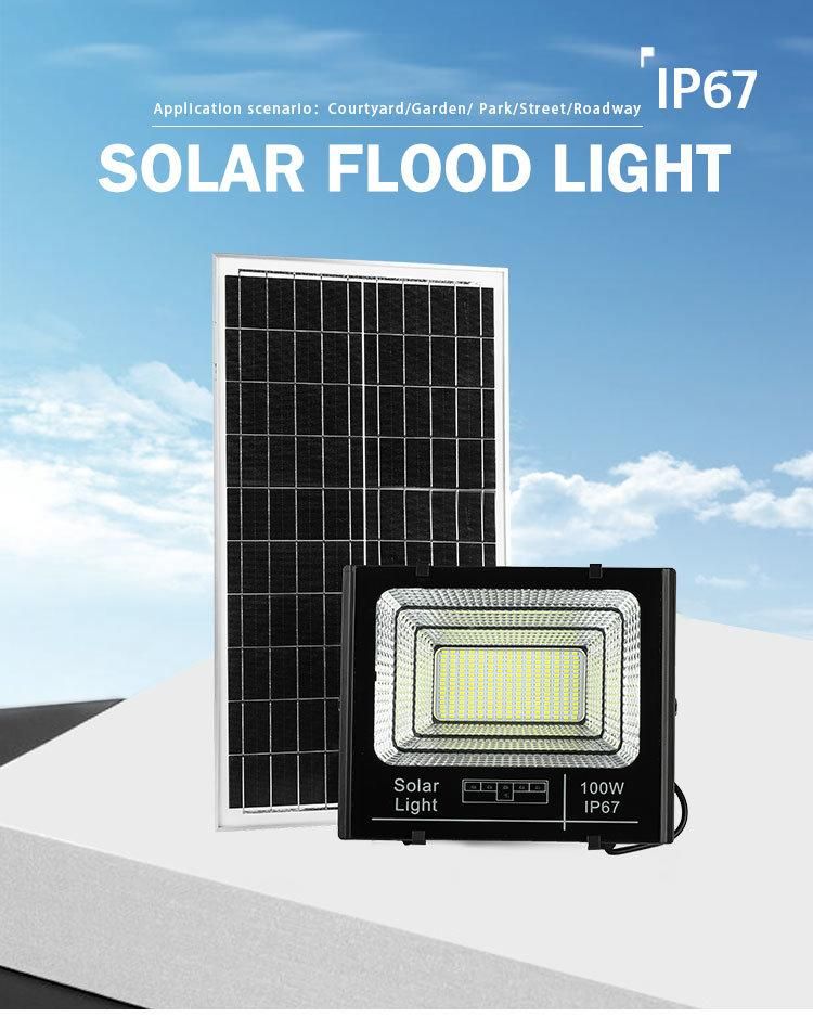 Outdoor Waterproof 25W 40W 60W 100W 200W 300W LED Solar Flood Light