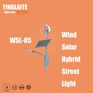 Manufacturer Ce RoHS 8m Pole 80W Wind Solar Hybrid Street Lamp