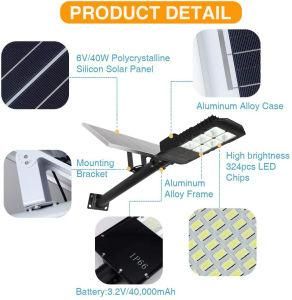 LED 200W Solar Outdoor Street Lights, IP65 Waterproof Dusk to Dawn Security Area Light 6500K Lumen 6500K for Street Yard, Garden,