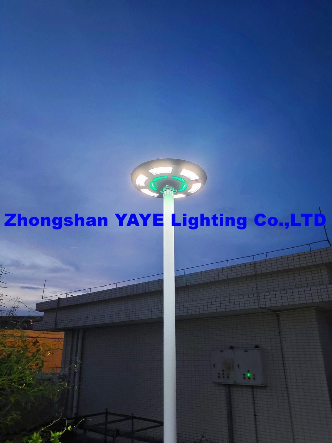 Yaye Hot Sell UFO 300W/400W IP65 Outdoor Solar LED Light Garden Street Road Light with Remote Control & Stock 500PCS Each Watt
