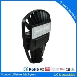 Ce RoHS SAA CB 100lm/W New Design LED Street Light 30W 40W 50W 60W