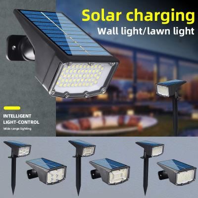 LED Solar Spotlight Outdoor Waterproof Garden Wall Light Lawn Light