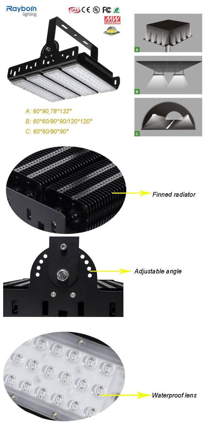 High Quality IP65 Waterproof 150W 200W 300W 400W Tennis Court Floodlight for Sport Arena Square Lighting