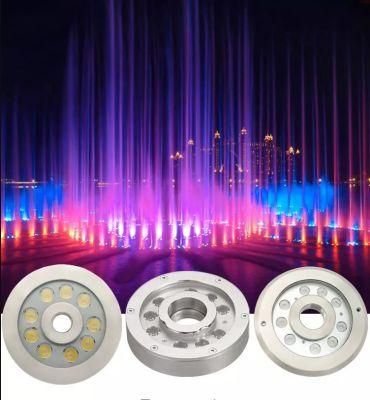 DC12V 24V 304 or 316 Stainless Steel 9W RGB Multicolor LED Underwater Fountain Light