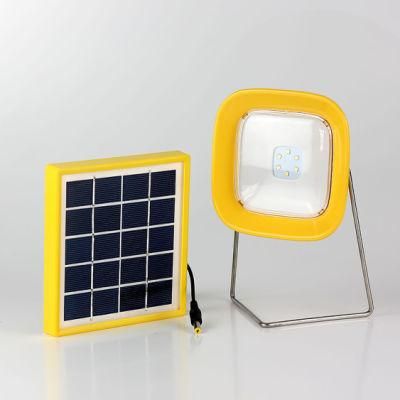 CE RoHS Certified Portable Solar Rechargeable Lantern &#160; LED Light with Mobile Phone Charging Cables
