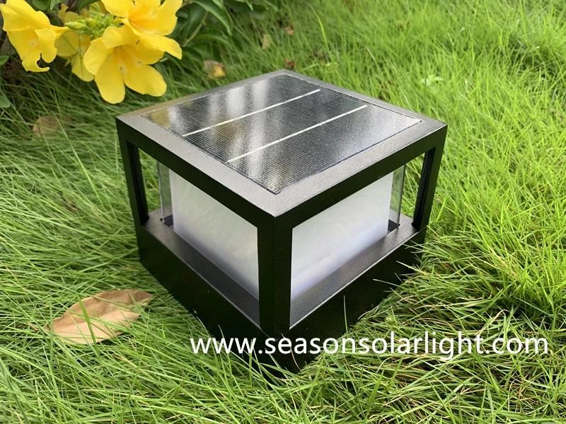 New Energy Saving LED Light Lamp Fence Post LED Garden Outdoor Solar Fence Light with LED Chip