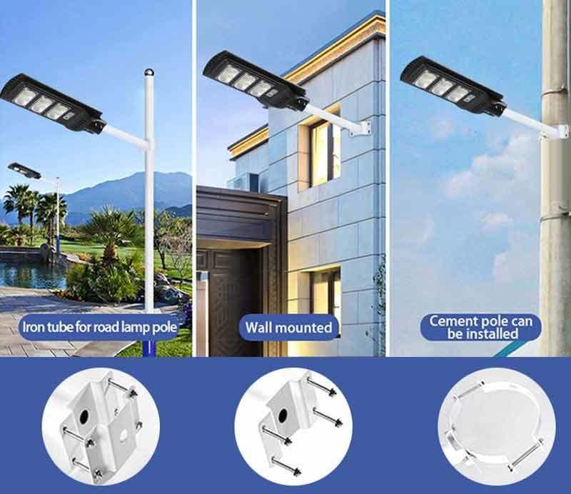 Outdoor Waterproof Lighting Protection Park Garden 100W 250W All in One LED Street Solar Lamp
