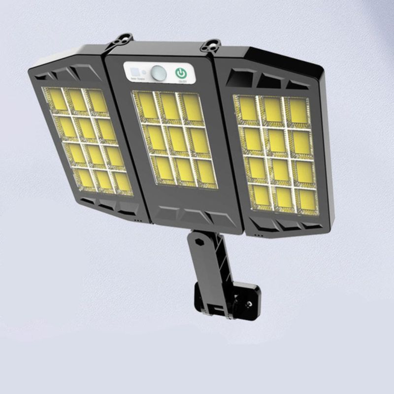 80W Solar Street Lights Outdoor Lamp, 84 LEDs 1500lm IP67 Light with Anti Broken Remote Control Mounting Bracket, Dusk to Dawn Security LED Flood Light