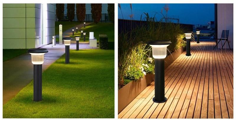 2020 Casting Aluminum IP65 LiFePO4 Battery Warm White Lawn Lamp Walking Way Street Solar LED Light Garden Outdoor