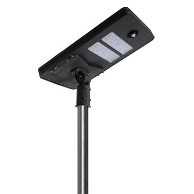 High Lumen Outdoor Installation Waterproof IP65 Outdoor Lamp 50W Integrated Adjustable All in One Solar LED Street Light