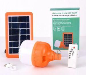 Solar Panel LED Light Bulb, Indoor/Outdoor Portable Waterproof Lamp IP65 for Hiking Camping