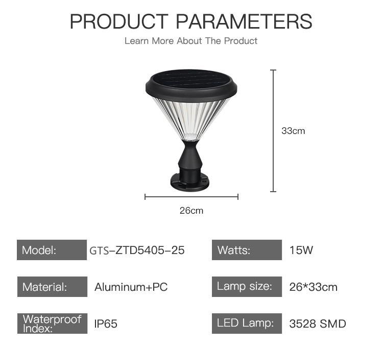 LED Solar Garden Ground Light LED Solar Lights Outdoor Garden Waterproof Modern Decoration