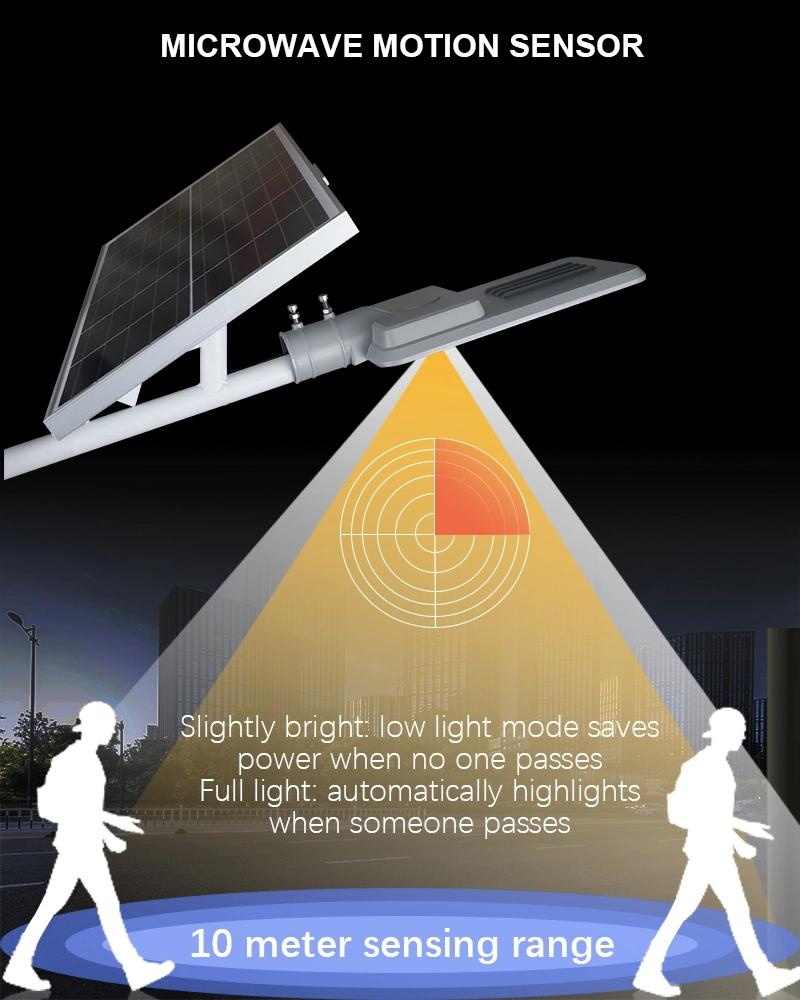 60 100 120watt Waterproof Induction Intelligent LED Solar Street Light