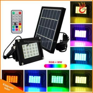 20LED Colorful Solar Flood Light with Remote Control for Landscape