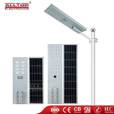 Alltop Die Cast Aluminum Waterproof IP65 Road 60 90 120 W Outdoor Highway All in One Solar Power LED Street Light