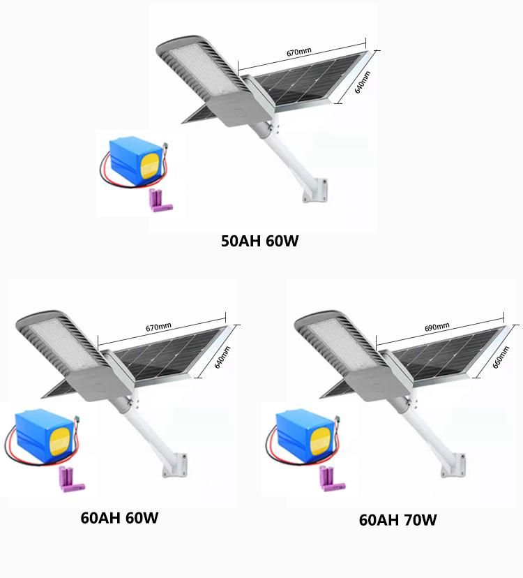 Integrated All in One Solar Power Sensor LED Street Light 100W 200W 300W