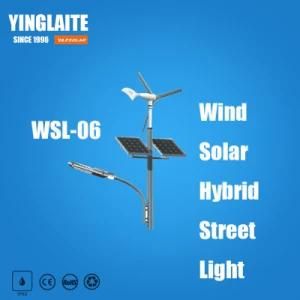 Wholesale Price Factory 8m Pole 100W Wind Solar Hybrid Street Lamp