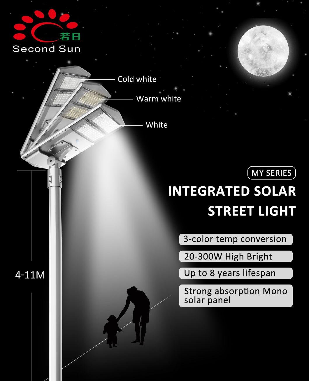 100W 200W 300W High Power Solar Light Without Motion Sensor All in One Solar Street Light