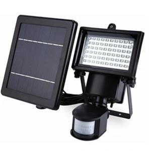 60 PCS Supper Bright LED Aluminium PIR Motion Sensor LED Solar Wall Light for Security Lights Outdoor