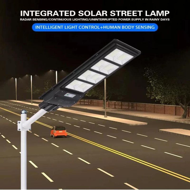 Xh Remote Control LED Solar Street Light 600W 800W 1000W Radar Sensor IP67 Waterproof Road Express Way Yard Stadium Light