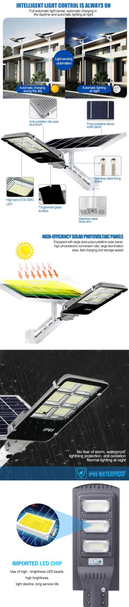 IP65 2022 Best Price All Top High Efficiency Outdoor Solar Light