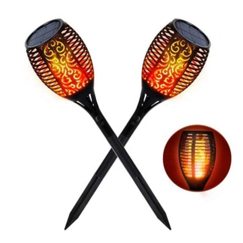 Torch Lights Realistic Dancing Flames ABS IP65 Waterproof 18W Outdoor Lawn LED Solar Garden Light