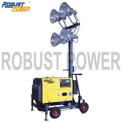 5.5m 4*1000W Diesel Generator Emergency Mobile Light Tower