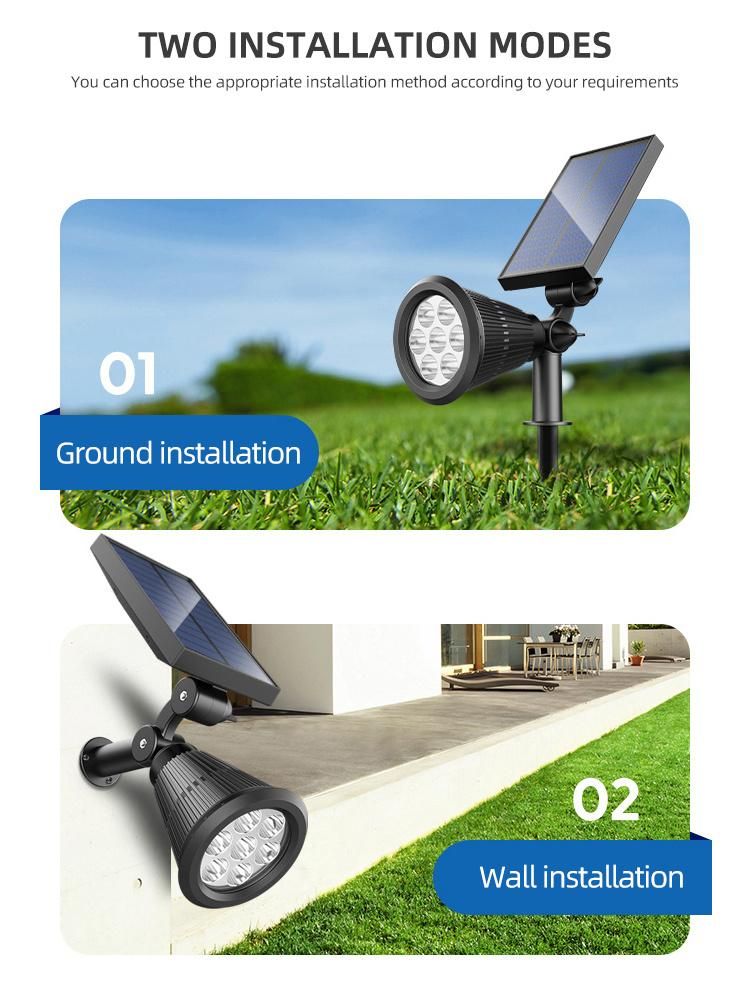 Bspro Decorative New LED Waterproof Outdoor with Sensor Solar Lawn Light