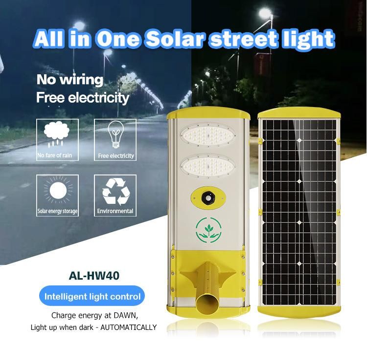 Hot Deal LED Solar Street Light All in One Integrated Outdoor LED Solar Street/Garden /High Mast /Traffic Light 60W