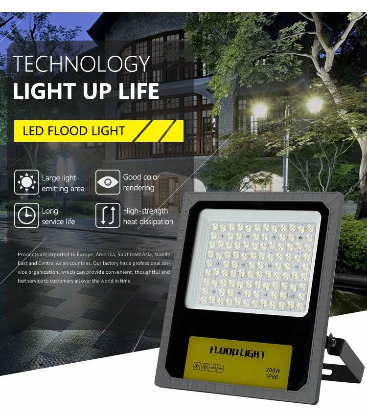 China LED Flood Light Outdoor Wholesale Good Price IP66 Solar Flood Lights Stock Waterproof Solar Floodlight EU Standard ERP LED Flood Light