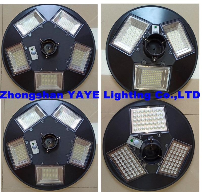 Yaye 18 Hot Sell High Quality All in One 300W UFO Solar Street Light / Solar Garden Light 300 Watt IP66 Waterproof/Remote Controller/Radar Sensor/1000PCS Stock