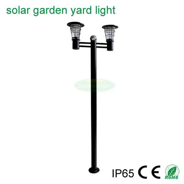 10W Solar Panel Pathway Yard Lighting Solar Outdoor Garden Light with Warm+White LED Light & Lamp