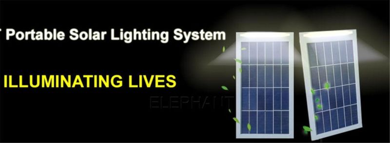 8W Solar Panel 3W LED Elephant Integrated Solar Lighting System