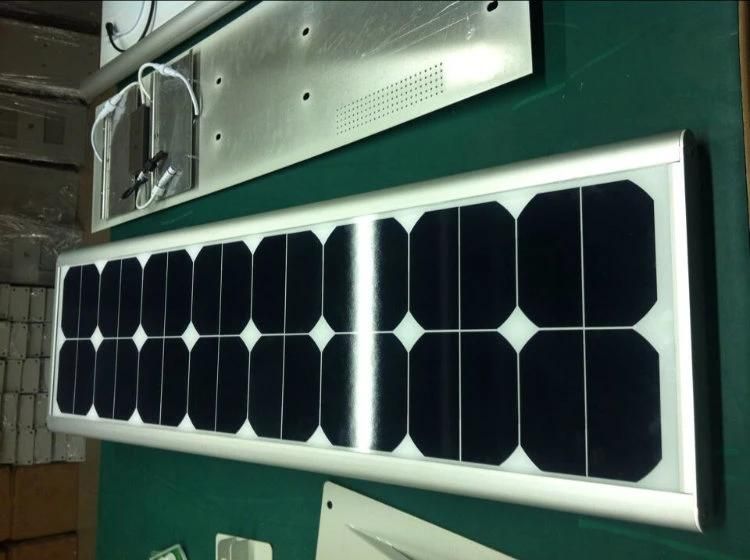 20W LED Street Light with Integrated Solar Panel System