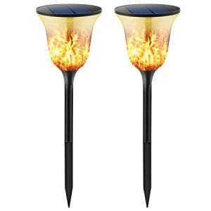 Solar Garden Light Dancing Flame LED Landscape Light