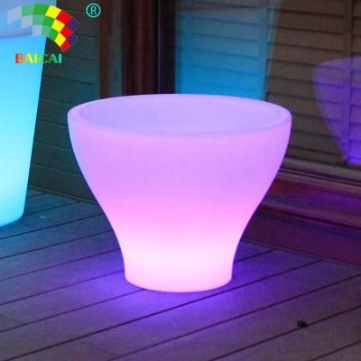 LED Lighted Planter Pots for Wedding Party Decoration