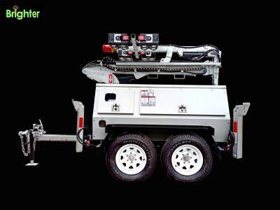 LED Emergency Light Portable Mobile Tower Light with Diesel Generator