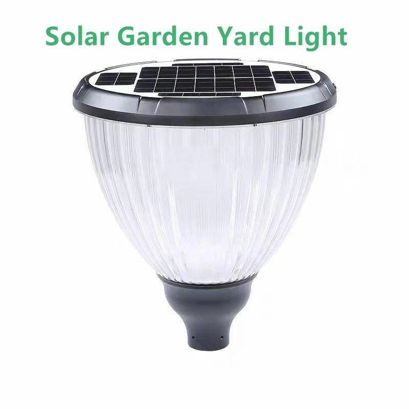 New Standing 3m Pole Lighting Outdoor Pathway Garden LED Solar Landsacpe Light with Warm LED Sensor Light