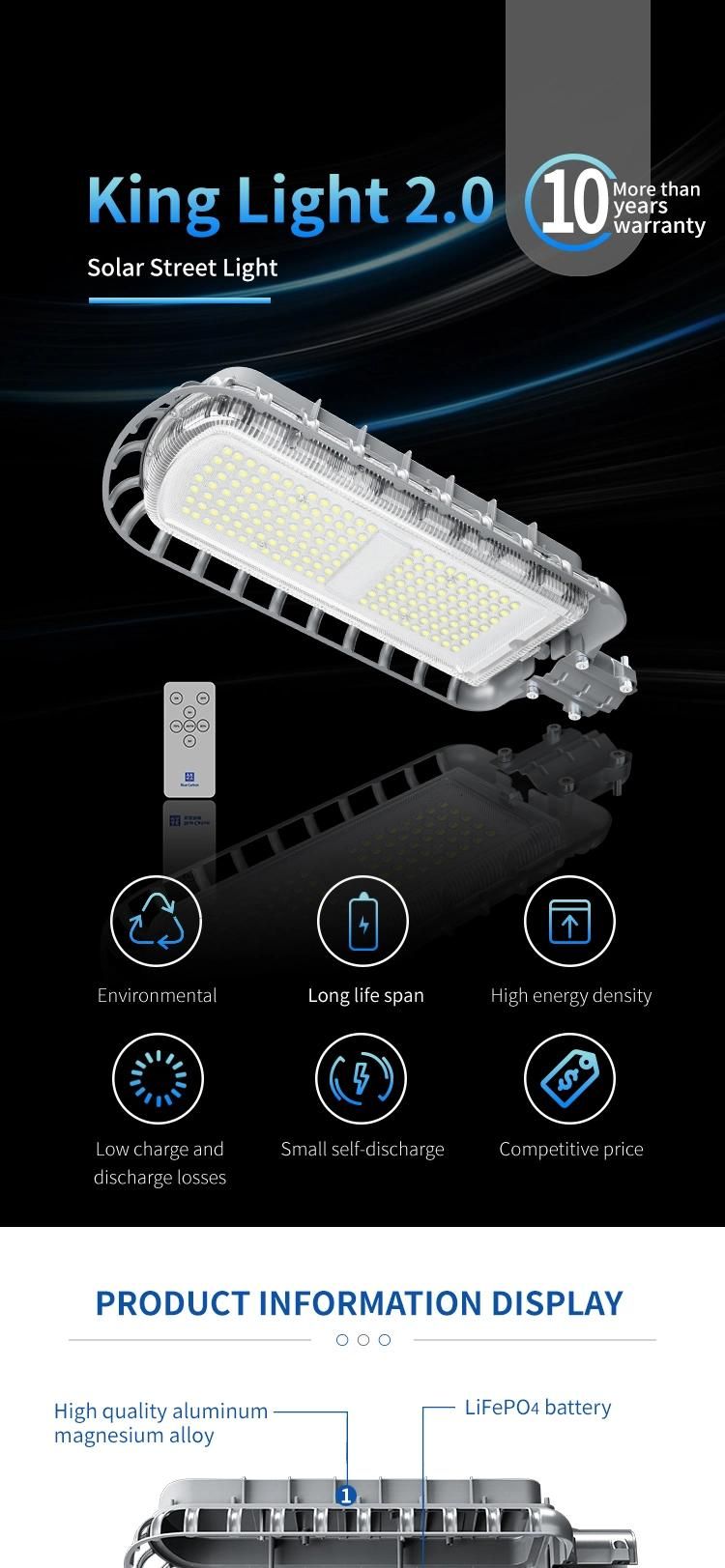 Solar Street Light 56W Industrial Outdoor Road with Lamp Post